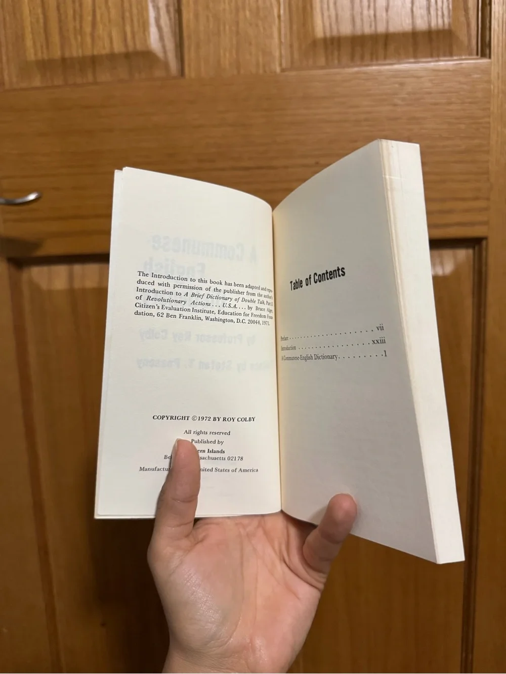 A Communese-English Dictionary by Roy Colby | 1972 Vintage Paperback